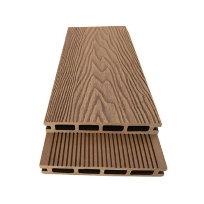 SRL-3D 145*21mm Decking WPC Butir Kayu Timbul Luar Ruangan