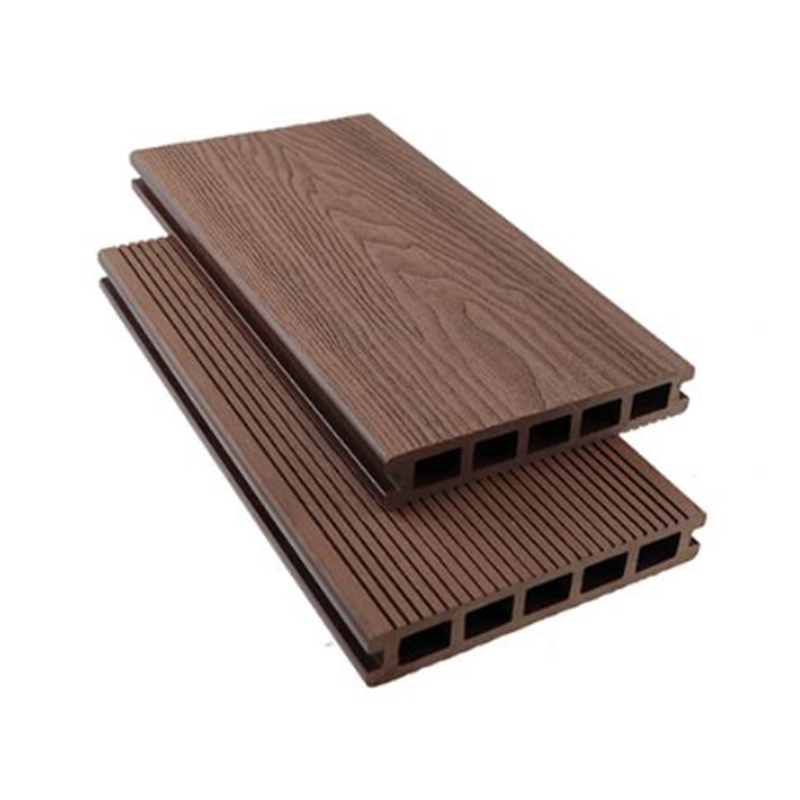 SRL-OE 146*25mm Hollow WPC Decking Board dengan Tekstur Butir Kayu Dalam
