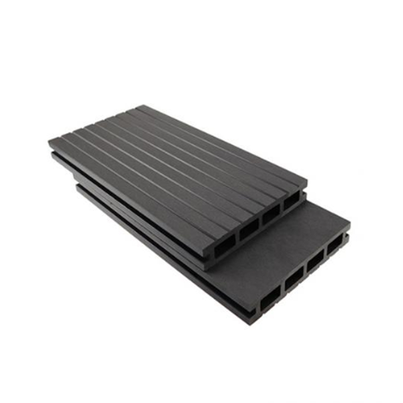 SRL-DEK 140*25mm Decking Berongga WPC Daur Ulang Tahan Air untuk Penggunaan Luar Ruangan