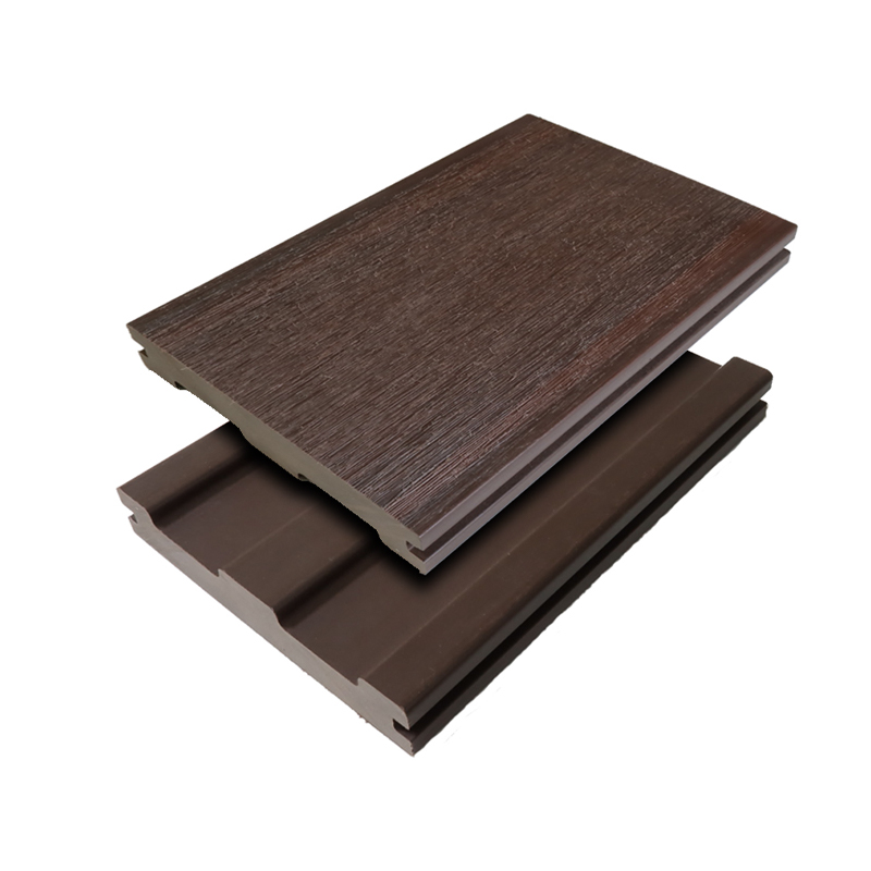 SRL-138*23mm WPC Populer Pemasangan Mudah Decking Harga Murah untuk Taman