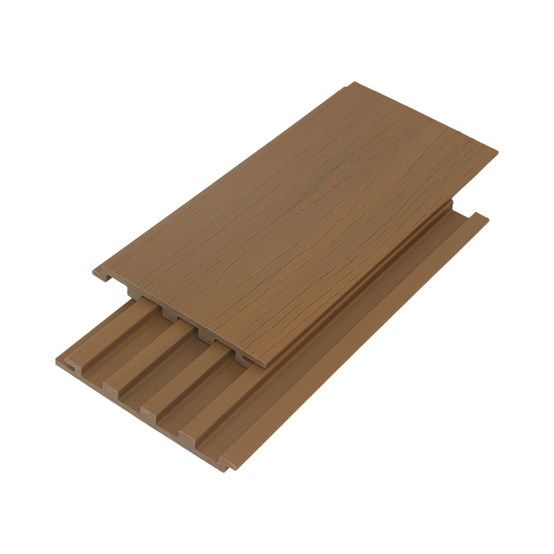 SRL-142*13mm Panel Dinding WPC Timbul 3D Ramah Lingkungan Digunakan untuk Dekorasi